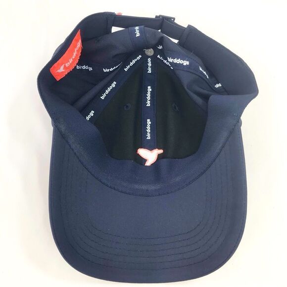Birddogs Navy Blue White Embroidered Bird Logo Nylon Ball Cap - Picture 10 of 14
